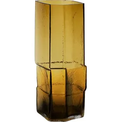 Muro Vase 30 cm bernsteinfarben recycelt