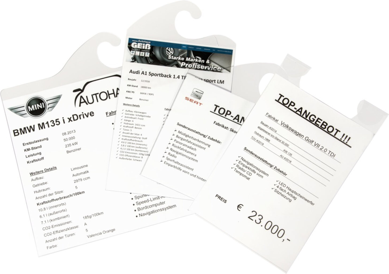 Eichner Preisblatt-Tasche A4 zur Fixierung am In (9219-01056)