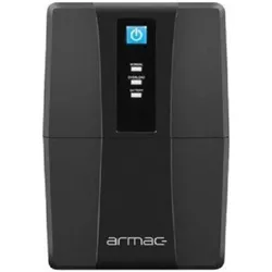 Armac UPS Home lite Line-Interactive HL/650F/LED/V2 650V 2x Schuko LED (650 VA, 390 W, Line-Interaktiv USV), USV