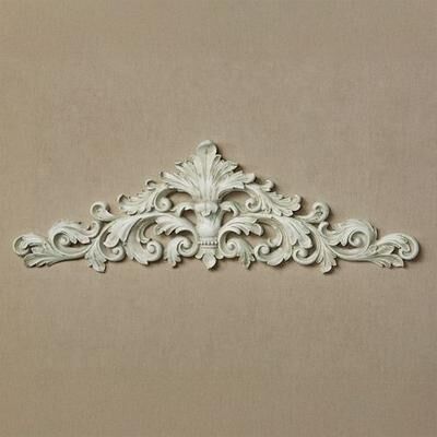 Touch of Class Veronica Decorative Wall Topper Antique White , Antique White