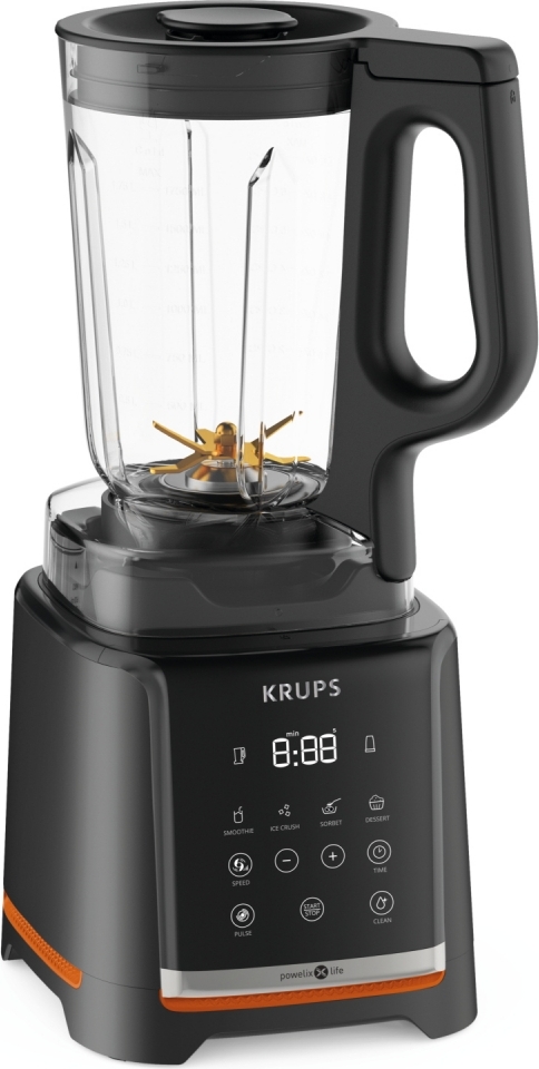 Krups Infinymix Standmixer KB9158, Kochmixer, Pulsfunktion, Eis-Crusher, 1600 W, Schwarz