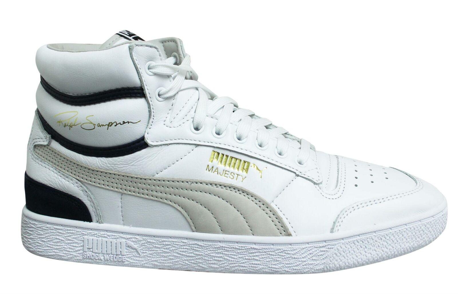 Puma x Ralph Sampson Mid OG Wit Leer Lace Up Herentrainers 370718 01