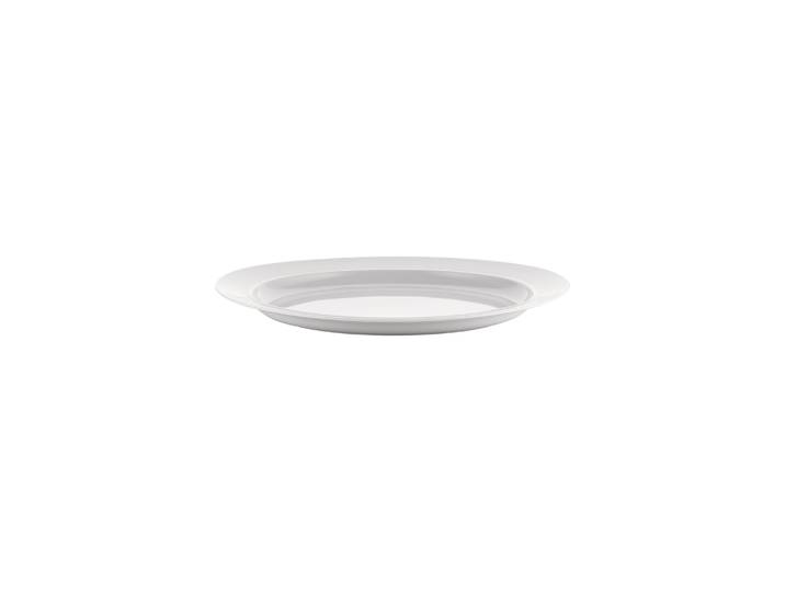 Alessi - Plat de service La Bella Tavola - Blanc - Porcelaine fine - Designer Ettore Sottsass