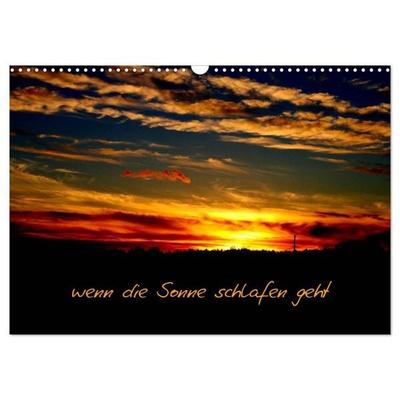wenn die Sonne schlafen geht (Wandkalender 2027 DIN A3 quer), CALVENDO Monatskalender