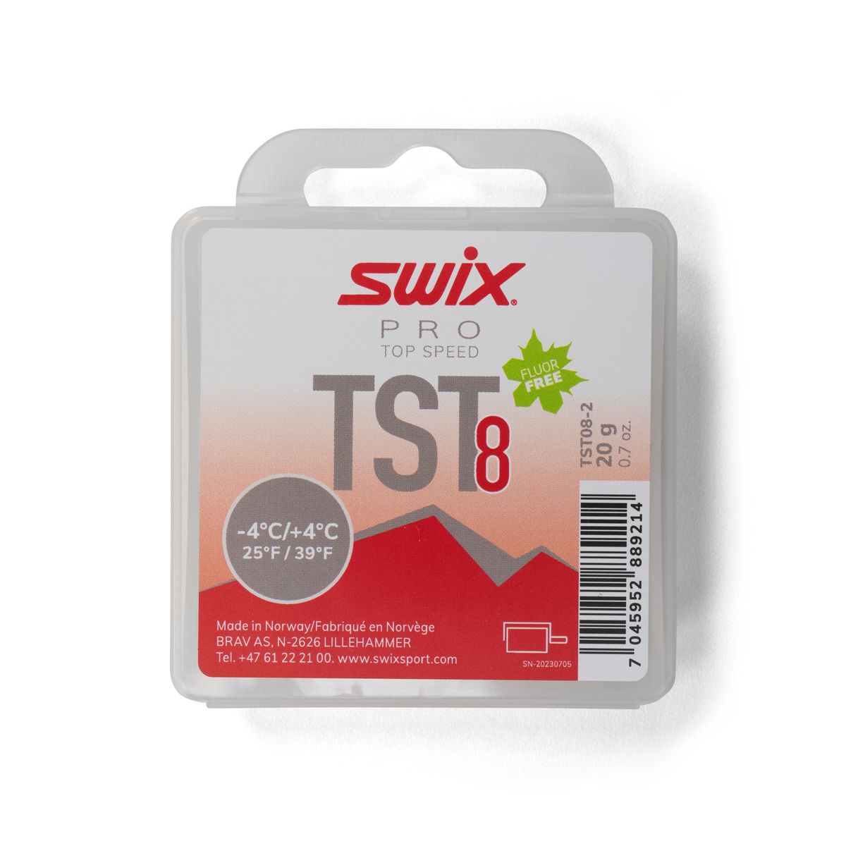 Swix TS8 Turbo Red, -4°C/+4°C, 20g neutral TST08-2