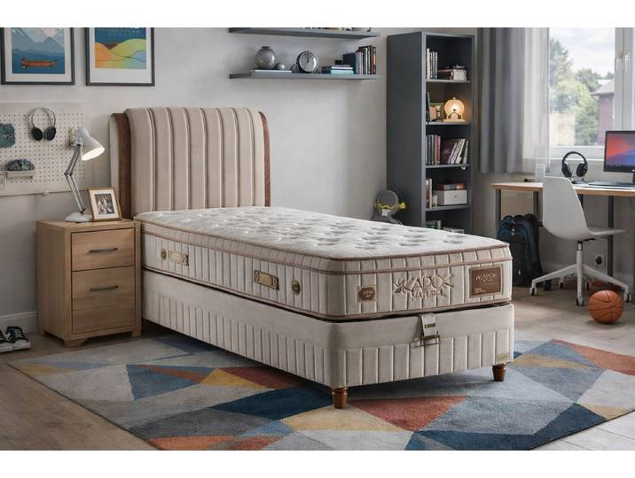 Pointhome Boxspringbett, Jungenbett, Mädchenbett, Kinderbett, Boxbett (90x200 cm, Bett mit Bettkasten, Matratze & Stauraum), Hydraulischem Stauraum