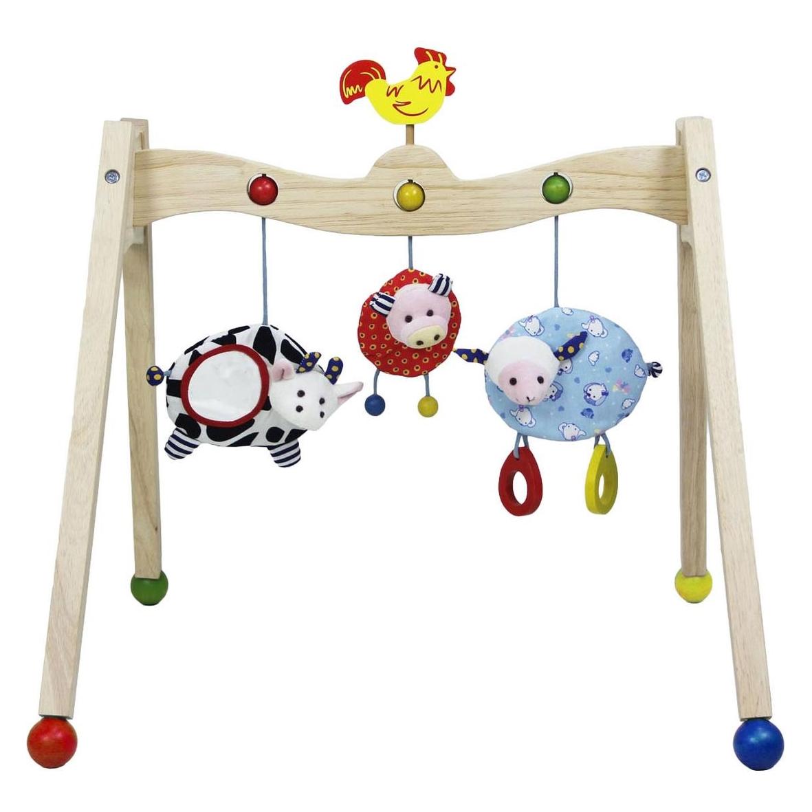 Primi Passi Baby-Spielbogen aus Holz, Bauernhoftiere (69093002)