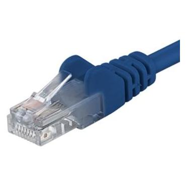PremiumCord Patch kabel UTP Cat5e 25cm modra (U/UTP, CAT5e, 0.25 m) (SPUTP002B)