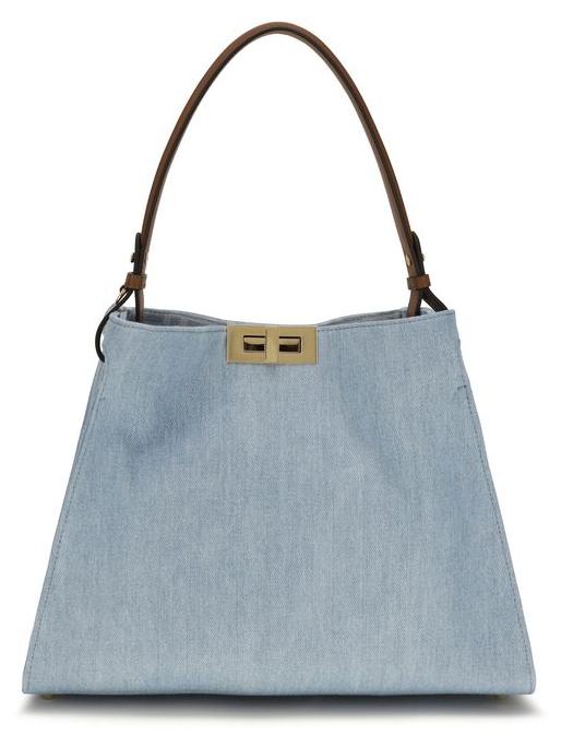 Fendi Handtasche aus Baumwolle in Blau