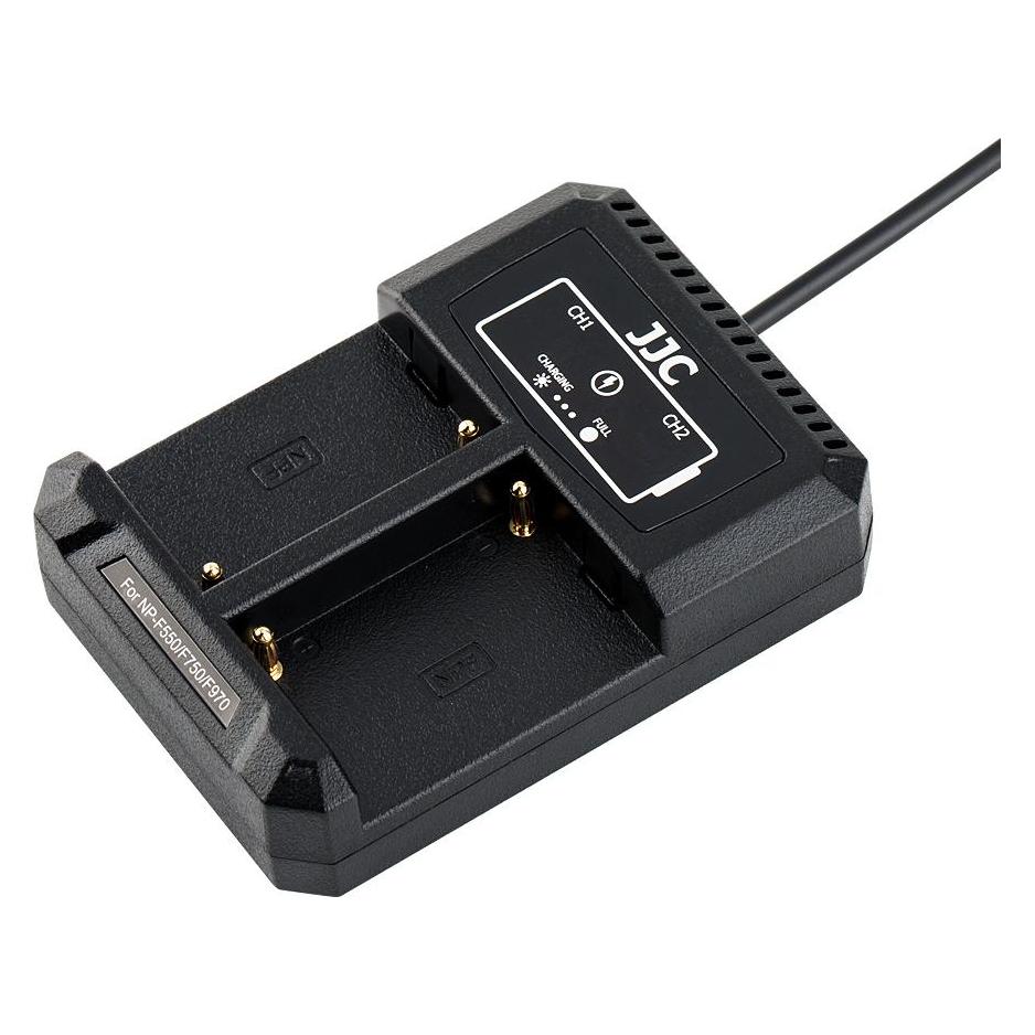 JJC Sony DCH NPF USB Dual Battery Charger (Kamera Akku Ladegerät) (DCH-NPF)
