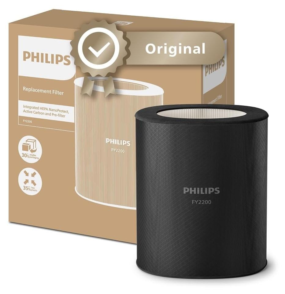 Philips HEPA NanoProtect Filter voor luchtreinigers, zwart
