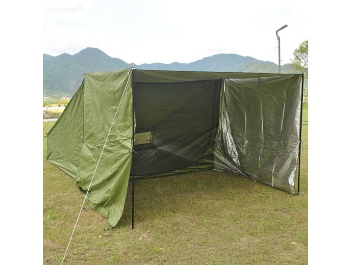 Tente abri multifonction avec grand auvent, CZX-439, tente de camping, 3-4 personnes, tente multi-usage