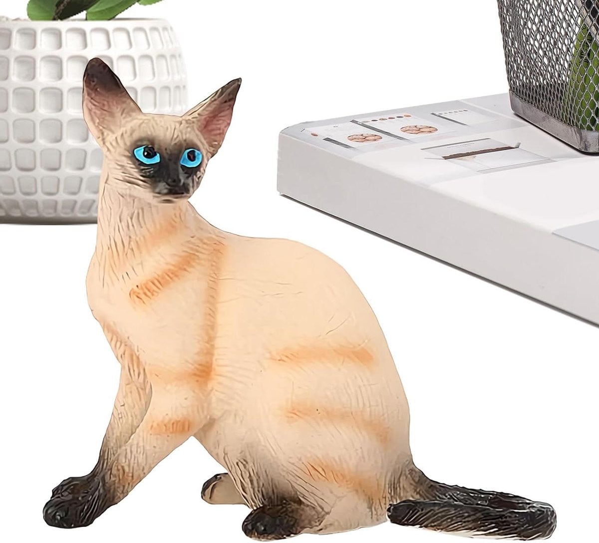 Klein kattenbeeld miniatuurfiguur voor decoratie en verzamelaars