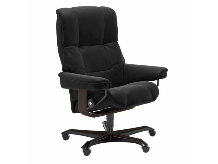 Stressless Mayfair Sessel Home Office - Leder Paloma Black - Buche Holzfarbe Braun Modern, Skandinavisch, Zeitlos