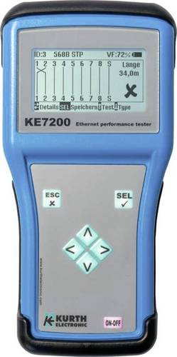 Kurth Electronic KE7200 Netzwerkprüfgerät Durchgang, Identifikation, Unterbrechung