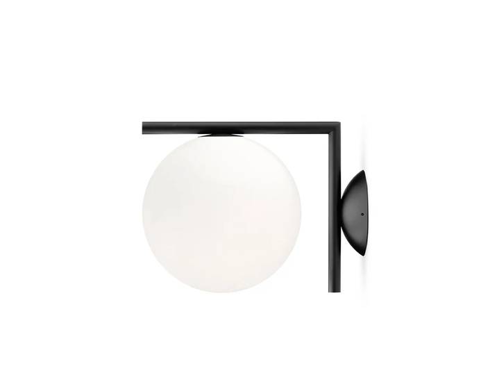 Flos IC lights C/W1 Wandleuchte Schwarz-opal