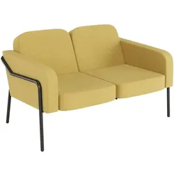 meet 2-Sitzer Sofa »Medso Rund« Stoff gelb, 125x74x51.5 cm