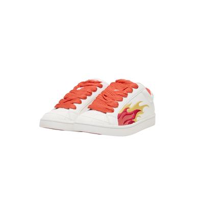 Sneaker BUFFALO "Buffalo LIBERTY FLAME", Damen, Gr. 39, rot (weiß, rose), Polyurethan, Schuhe Sneaker