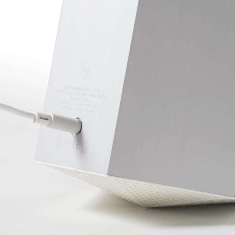 Premium Design Luftreiniger | 20 m² und 230V | mit zwei Modis und in 4 Varianten erhältlich, Farbe:Creme-Weiss