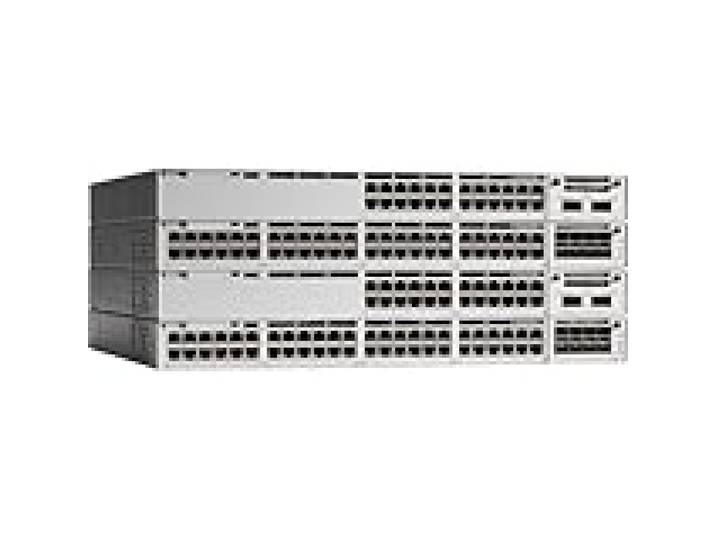 Cisco Catalyst C9300-24P-A commutateur réseau Géré L2/L3 Gigabit Ethernet (10/100/1000) Connexion Ethernet, supportant l'alimentation Via ce Port (PoE) 1U Gris