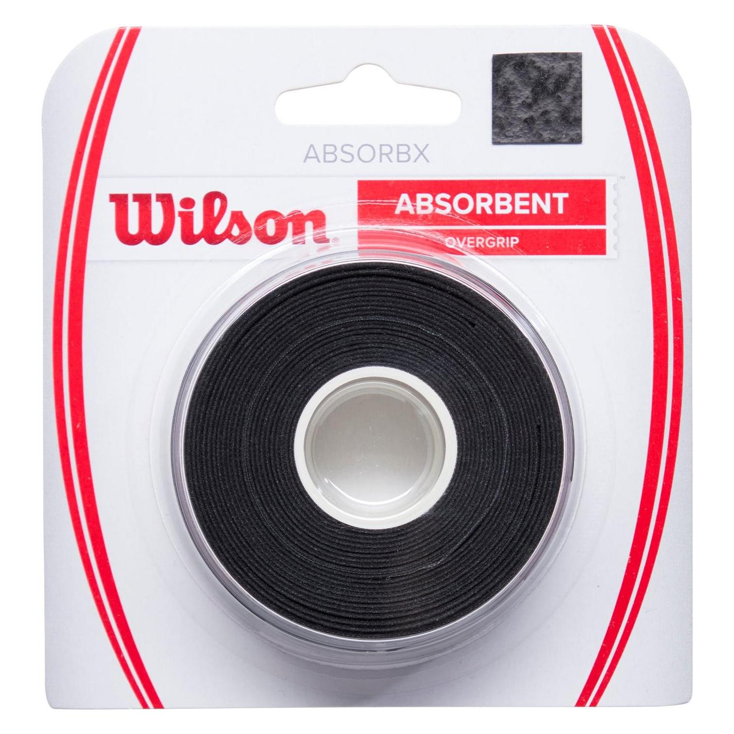Wilson Absorbx Overgrip Black (3x) (WR8446502)
