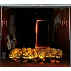 Scheurich Garagentorplane Spooky Pumpkins, für Schwing- und Sektionaltore