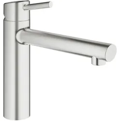 GROHE Concetto 31128DC1 Einhand-Spültischbatterie, mittelhoher Auslauf, DN 15 Supersteel