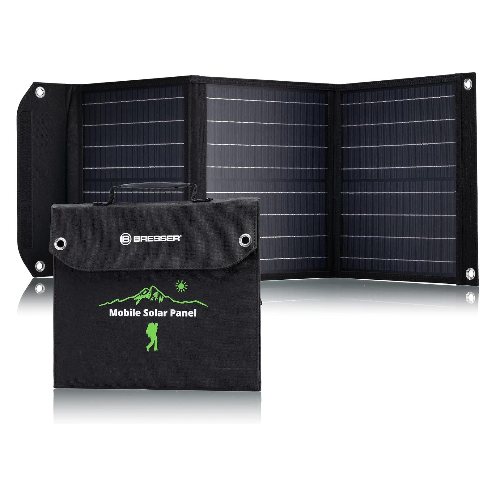 Bresser Mobiel Zonnepaneel - 40W - Voor o.a. Smartphone & Tablets - 3x USB (40 W, 1.80 kg) (3810040)