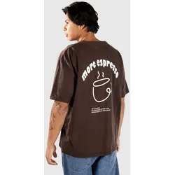 Anerkjendt Akvillads Espresso Print T-Shirt mulch Gr. M