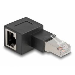 Delock RJ45 Netzwerk Adapter Kabel [1x RJ45-Stecker - 1x RJ45-Buchse] Schwarz 87863