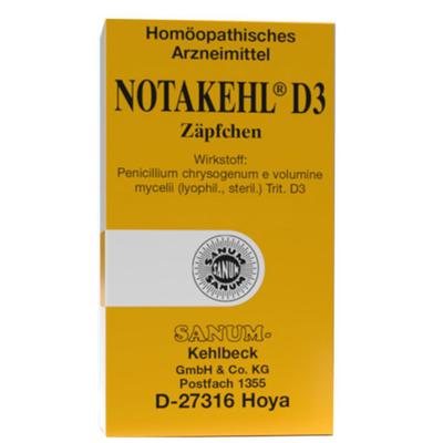 Notakehl D 3 Zäpfchen 10x10 St Suppositorien