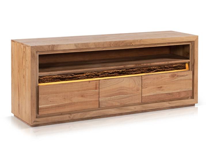BATTURO TV-Board II, Material Massivholz, Akazie lackiert