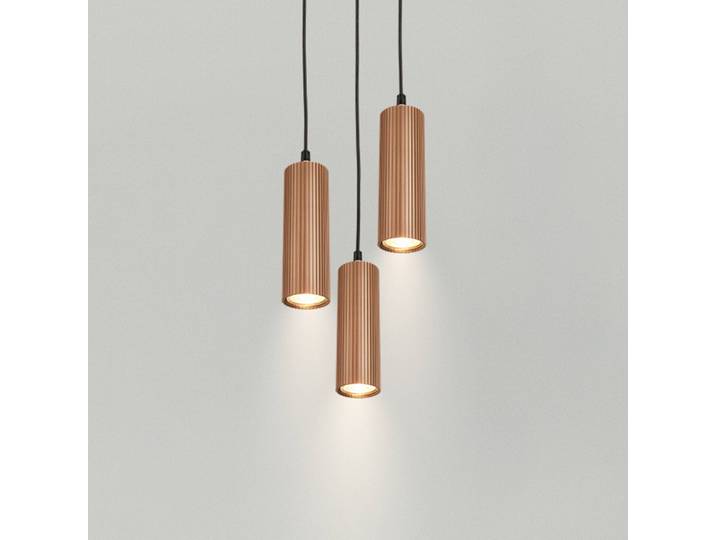 Briloner Hängeleuchte Ida, dimmbar, braun / rost, für Küche, Metall, Modern