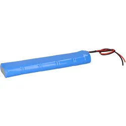 Notleuchtenakku 12V 1500mAh NiCd Hochtemperatur – F2x5 Sub-C, 30cm Kabel