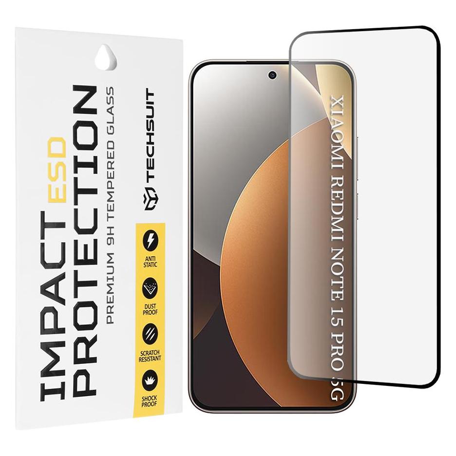 Techsuit - ESD Glass - Xiaomi Redmi Note 15 Pro 5G - Black (Xiaomi Redmi Note 15 5G) (66450926)