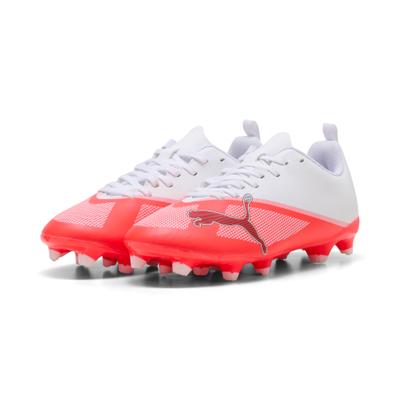 Fußballschuh PUMA "ULTRA 7 PLAY FGAG JR", Herren, Gr. 38, Textil, pink (ultra rot, puma schwarz, puma weiß), Synthetik, Schuhe Fußballschuh, für Rasen- und Kunstrasenplätze