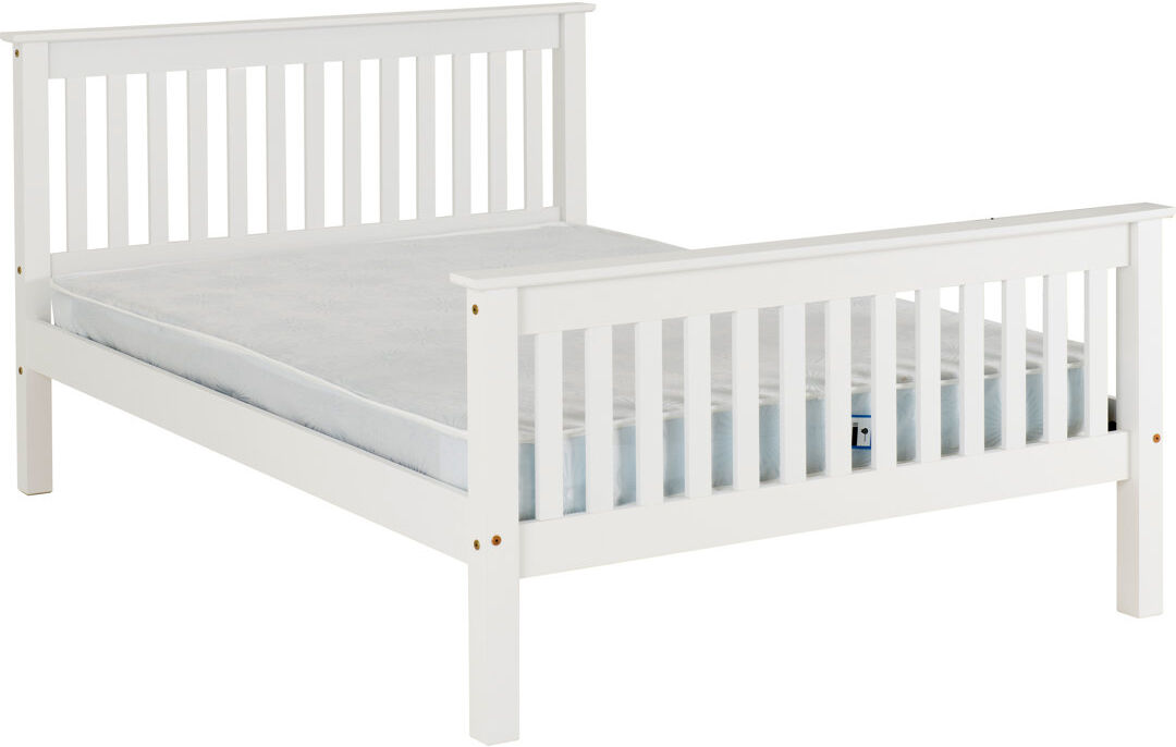 Three Posts Ursina Bed Frame White Double (4'6)