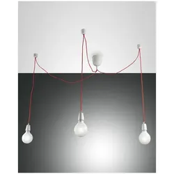 Fabas Luce Blog Pendelleuchte E27 3X60W Metall Weiss
