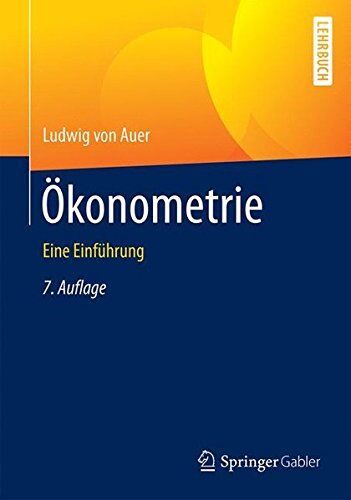 Ludwig von Auer - Ökonometrie: Eine Einführung - Preis vom 02.10.2026 23:42:20 h