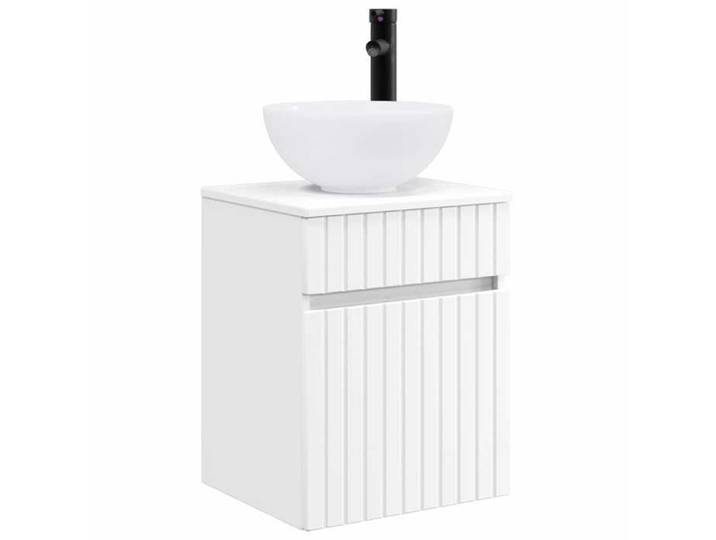 Meuble - Armoire WC - Blanc - Meuble de lavabo mural Blanc 39x41x64 5 cm_16294