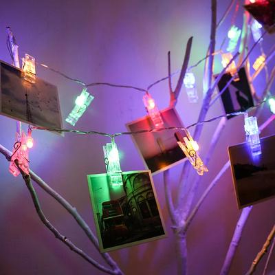 HomeDecorAndMore LLC Photo String Lights Perfect Gift For Home Decor & Memories Display Rainbow