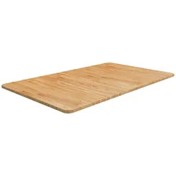 vidaXL Waschtischplatte Hellbraun 100x60x1,5 cm Massivholz Behandelt