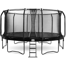 SALTA First Class Trampoline Ø ca. 487 cm rund schwarz  - versch. Ausführungen