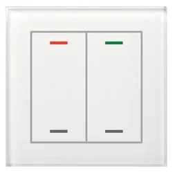MDT BE-GTL20W.01 Glastaster II Light, Schalter + Taster, Weiss
