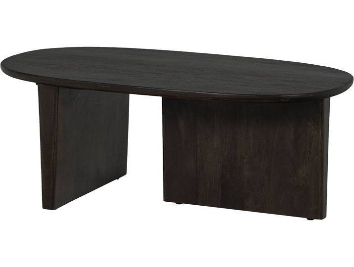Couchtisch WOOOD Seam mit Massivmangoholz und organischem Beindesign 110x60x40 cm , walnuss, B:110cm H:40cm T:60cm, Tische, Couchtisch, Tischblattdicke 2,5 cm, konische Beine von 7 cm, Tragkraft 40 kg