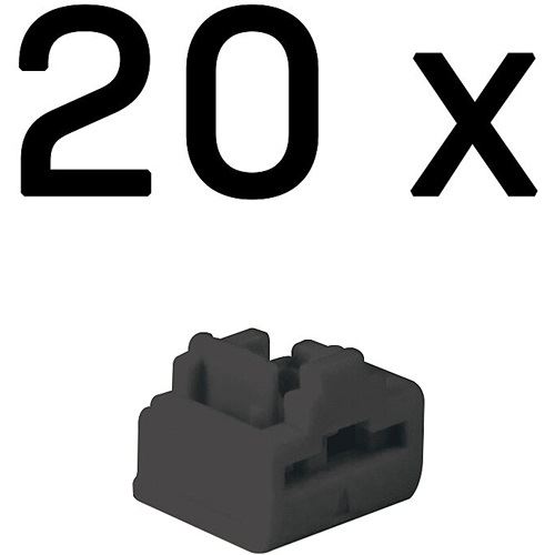 Lindy RJ45 Port Schlösser SCHWARZ, 20er-Pack