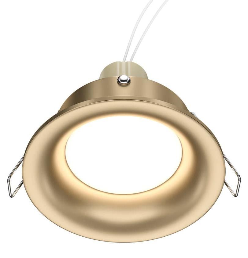 Maytoni Slim inbouwspot GU10 goud/messing rond