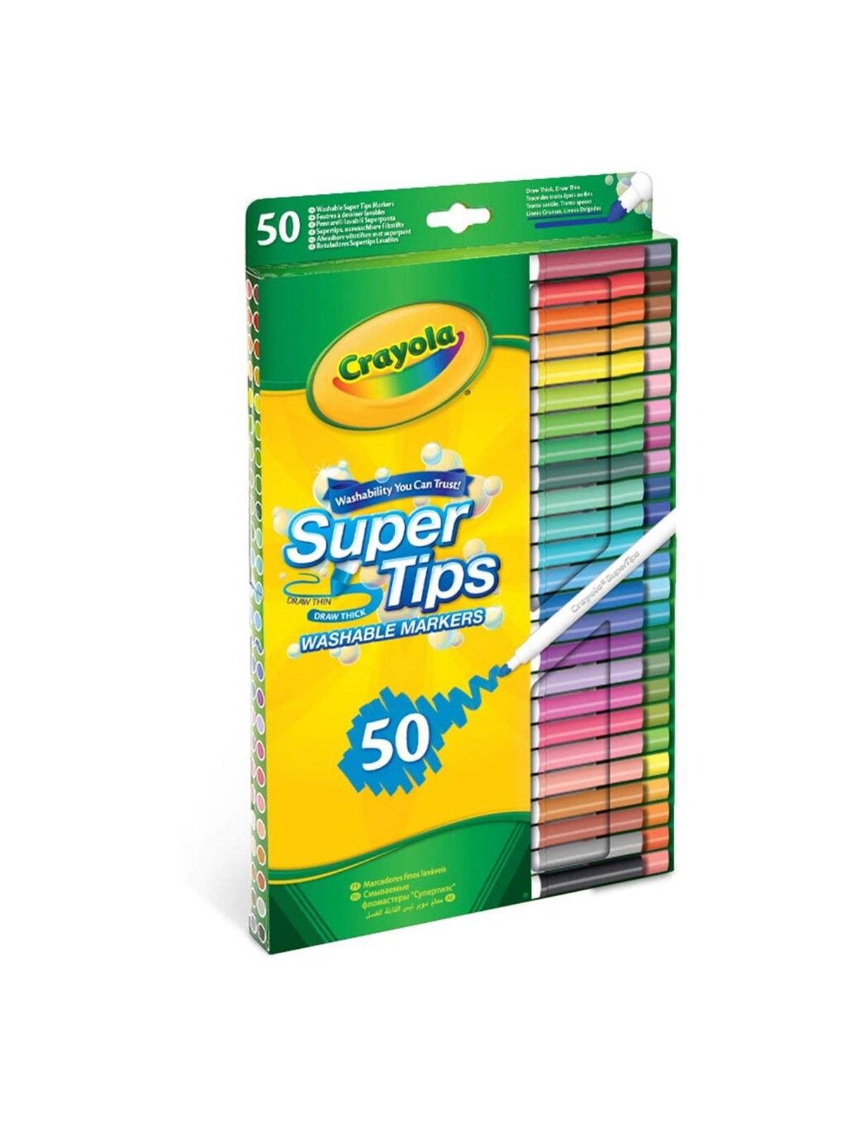 Crayola Supertips auswaschbare Filzstifte 50 Stk.