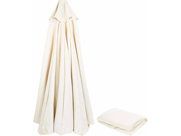 Sonnenschirm Ersatzbezug 200cm 8 Streben Beige UV Schutz 80 Windfest