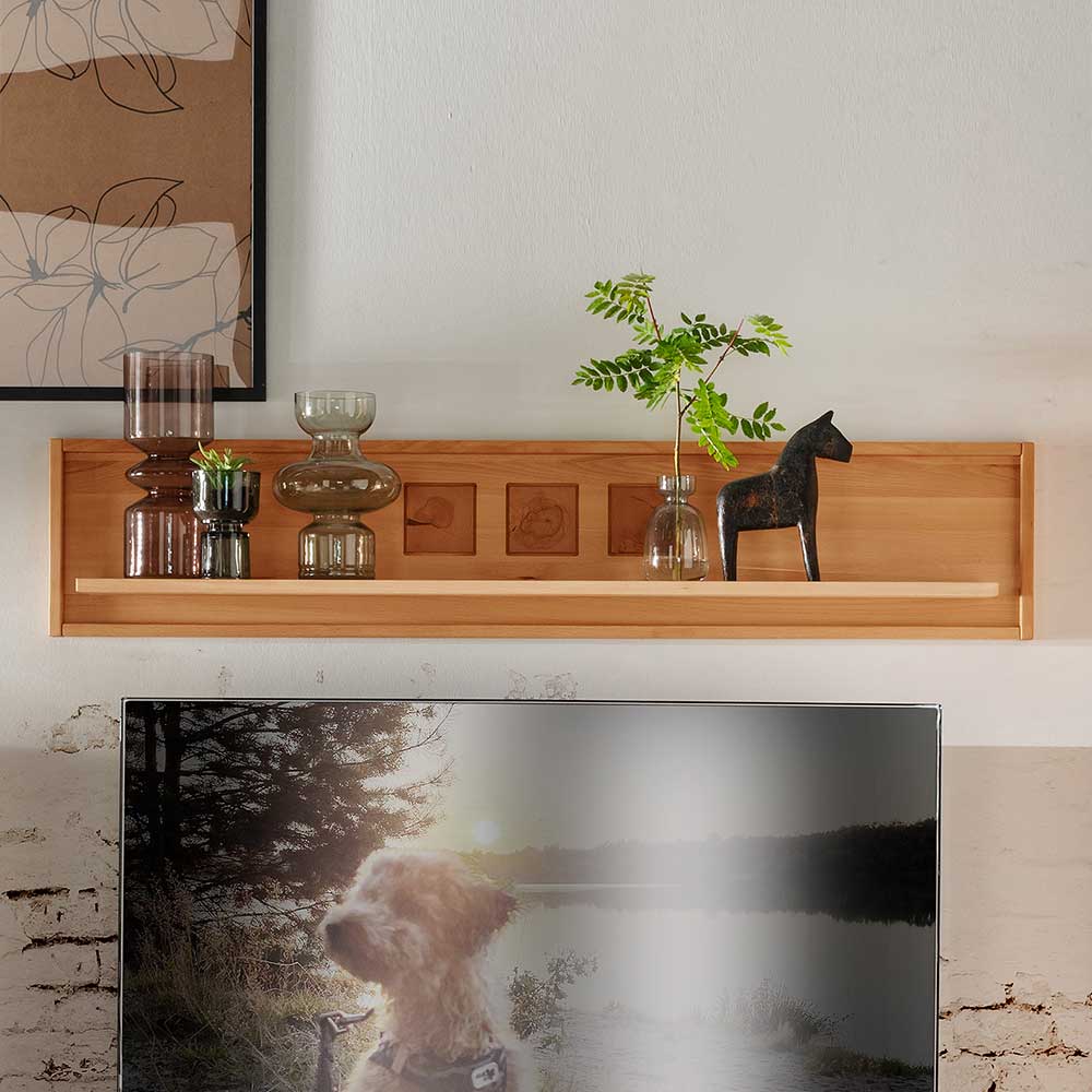 Pharao24.de Echtholz Regal Wohnzimmer aus Kernbuche Massivholz modernem Design